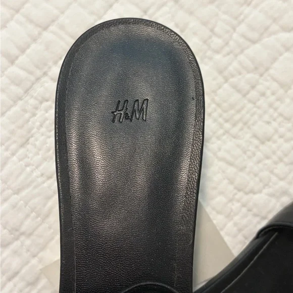 🍊NWT H&M Black Slingback Women's Kitten heel Shoes 8🍊 - Picture 4 of 6